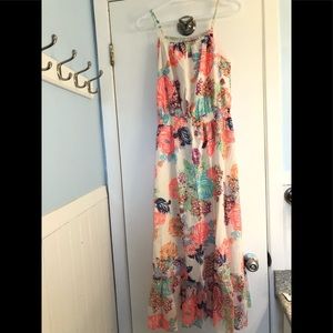 Colourful floral summer dress